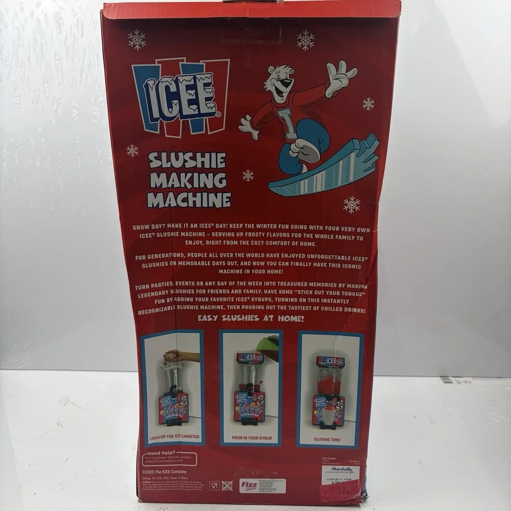 iscream Genuine ICEE Brand Counter-Top Sized ICEE at Home Slushie Maker